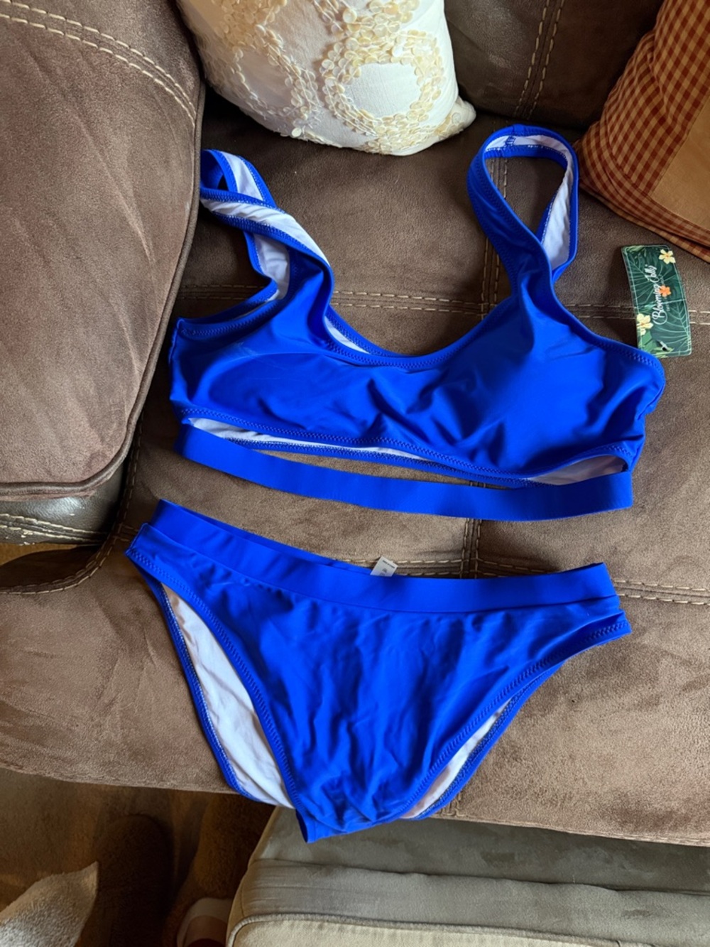 Sleek Royal Blue Two-Piece Bikini Set NWT
